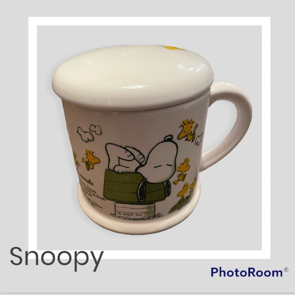 Vintage Snoopy Mug with matching Lid - Picture 1 of 7